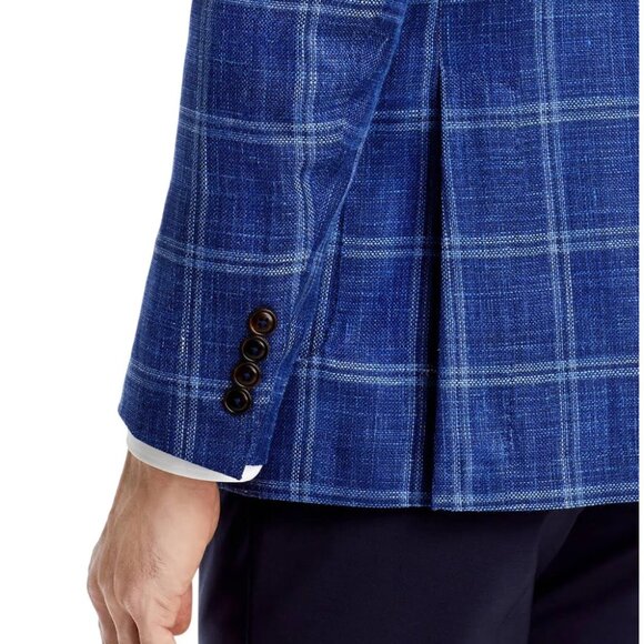Peter Millar Crown Crafted Sola Windowpane Soft Jacket Blazer 40R NWT $1295 - Picture 6 of 10
